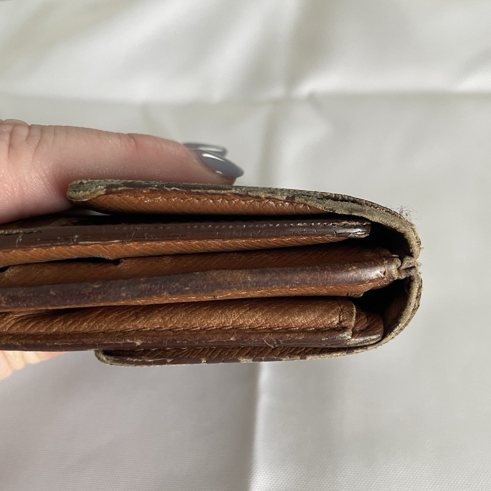 LOUIS VUITTON Trifold Elise Wallet Monogram Credit Cards Coin Pouch Brown - Picture 11 of 16